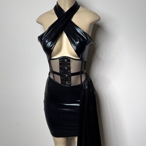 AKIRA Black Backless Dress